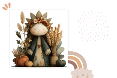 Fall Pillow Template, Farm Pillow, Thanksgiving Pillow PNG Product Image 2