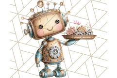 Robot Clipart, Soft Realistic Full Body Robot PNG Images Product Image 2