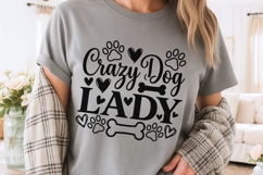 Crazy Dog Lady Svg, Dog Mom Svg, Funny Dog Lover Svg. Product Image 3