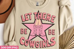 Let There Be Cowgirls PNG, Pink Western Sublimation PNG Product Image 2