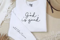 God is good, all the time Sleeve SVG PNG Product Image 2