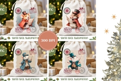 Christmas Mouse Santa Sack, Christmas Santa Sack Design Product Image 2