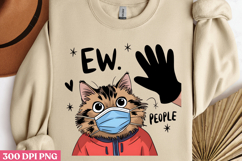 EW. People PNG, Funny Cats Sublimation Product Image 2