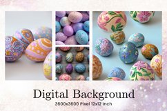Easter Egg Background Backdrop Wallpaper Wall Art Product Image 1
