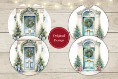 Christmas Car Coaster PNG, Christmas Sublimation Design Product Image 2