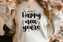 Happy new years SVG, Christmas Round Ornaments SVG Product Image 2