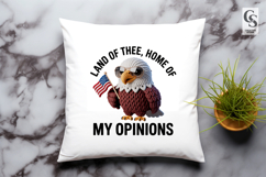 Funny Eagle Opinions Clipart Sublimation PNG Product Image 2