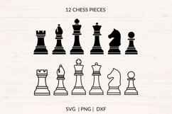 Chess SVG Bundle Chess Pieces and Board Cut Files SVG Product Image 2