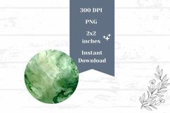 Light Green Earrings Design, Abstract Sublimation Design Product Image 2