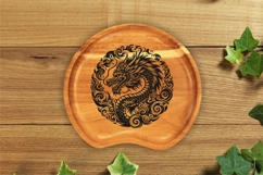 Fierce Oriental Dragon Head in Smoke Product Image 10