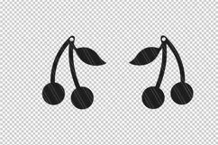 Earrings svg, Cherry earrings svg, Jewelry svg, Retro Product Image 2
