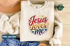 Jesus loves me PNG Design, Christian png Product Image 2