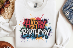 Happy Birthday Sublimation PNG Product Image 3