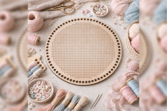 Cross stitch embroidery base 10 inch file plywood download Product Image 2