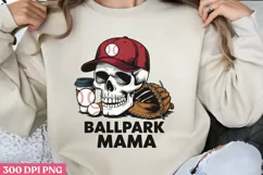 Ballpark Mama PNG, Baseball Mama Sublimation PNG Product Image 3