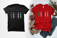 Colorful Leaf Branch Embroidery Design Product Image 2