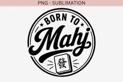 Mahjong quote png design for T-shirts Product Image 4