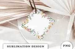 Watercolor Garden floral Frame png Product Image 2