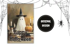 Welcome Garden Flag Design, Halloween Garden Flag Template Product Image 2