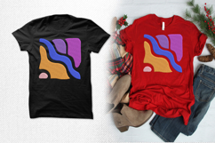 Modern Abstract Wave Shape Embroidery Design Product Image 2