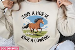 Save a Horse, Ride a Cowgirl PNG Product Image 3