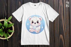 Cute Winter Baby Bear Cupcake Clipart Sublimation PNG Product Image 2