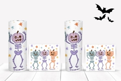 Cartoon Halloween Skull Tumbler Print, Halloween Tumbler PNG Product Image 2