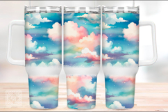 2 Rainbow Celestial Tumbler Sublimation, 40 oz Tumbler Wraps Product Image 2