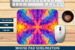 Tie Dye Pattern Mouse Pad | Mouse Pad Sublimation Product Image 1