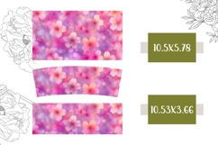 Sakura Tumbler Design, Pink Flowers 40 Oz Tumbler Wrap Product Image 2