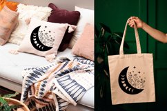 Moon phases svg, Celestial svg File, Floral moon svg Product Image 4