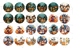 Watercolor Halloween Wind Spinner Bundle, Halloween Bundle Product Image 2