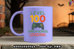 Level 100 Days of School Loading Sublimation Design Product Image 3