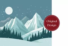 Christmas Tumbler Wrap Design, Forest Tumbler Sublimation Product Image 2