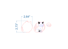 Halloween Cat Keychain SVG laser cut files for Glowforge Product Image 2