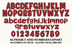 Baseball Sport Alphabet png clipart, baseball letters doodle Product Image 2