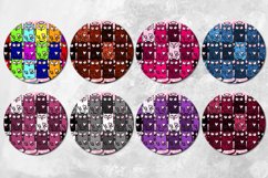 Funny Cats earring | Sublimation Round earring design bundle Product Image 2