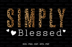 Simply Blessed, Inspirational Quotes SVG Shirt Designs Product Image 2