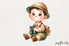 Cute Jungle Animals Tropical Clipart PNG Product Image 1