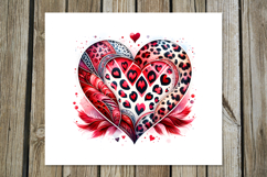 Love Hearts | 4 valentine Skinny tumbler sublimation designs Product Image 2