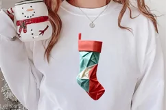 Christmas Origami Style Sublimation, Christmas PNG Product Image 2