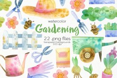 Watercolor Garden Clipart - PNG Files Product Image 1