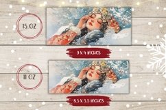 Winter Forest Mug Design, Winter Mug Sublimation Design Product Image 2