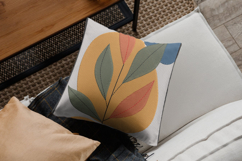 Modern Abstract Leaf Art Embroidery Design Product Image 2