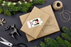 Cartoon Christmas Santa Claus Gift Tags Designs Product Image 2