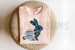 Happy Easter Bunny PNG, Blue Bunny Sublimation PNG Product Image 2