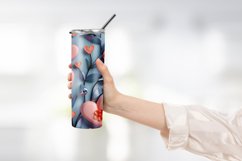 Heart Flower Tumbler Wrap Design Product Image 2
