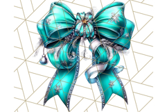 Bright Shiny Christmas Bows PNG Clipart, Winter Holiday Png Product Image 2