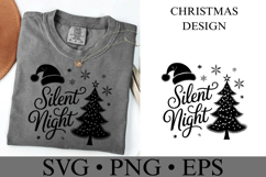 Silent Night Svg | Christmas svg | Shirt Svg Product Image 3