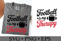 Football is my therapy svg | Game Day Svg | Shirt Svg Product Image 3